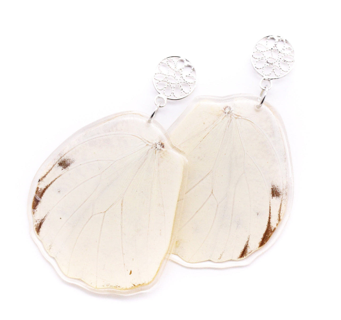 ARETES FILIGRANA BLANCO