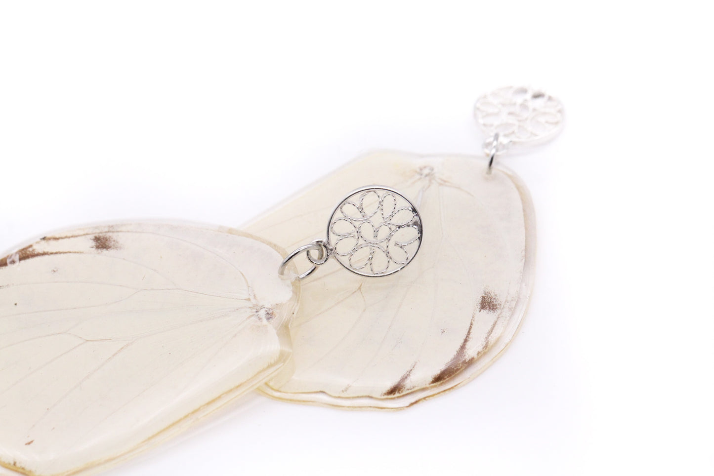 ARETES FILIGRANA BLANCO