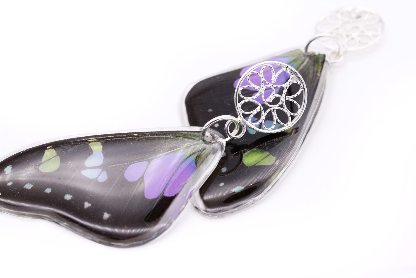 ARETES FILIGRANA LILA