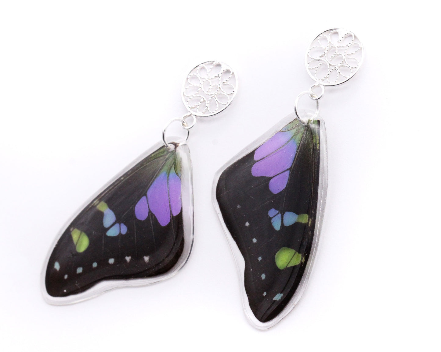 ARETES FILIGRANA LILA