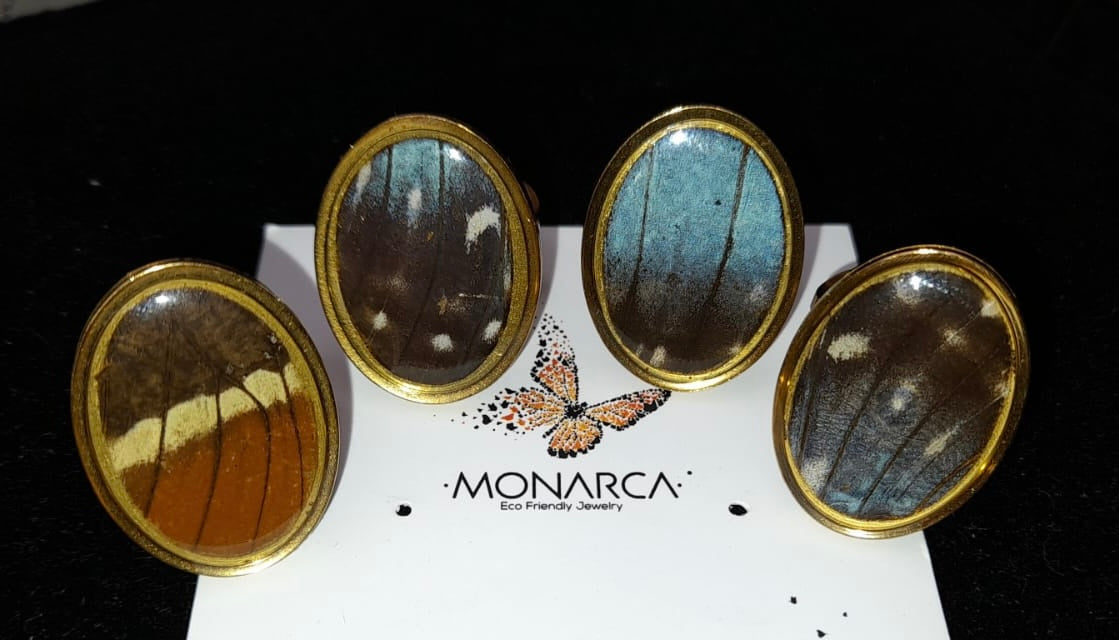 Anillo dorado acero