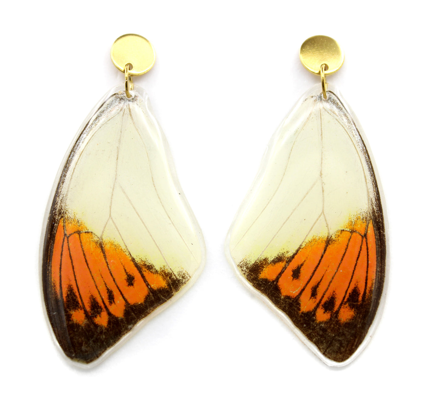 ARETES ACERO NARANJA