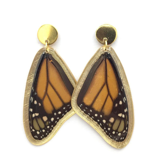 ARETES MONARCA DORADOS