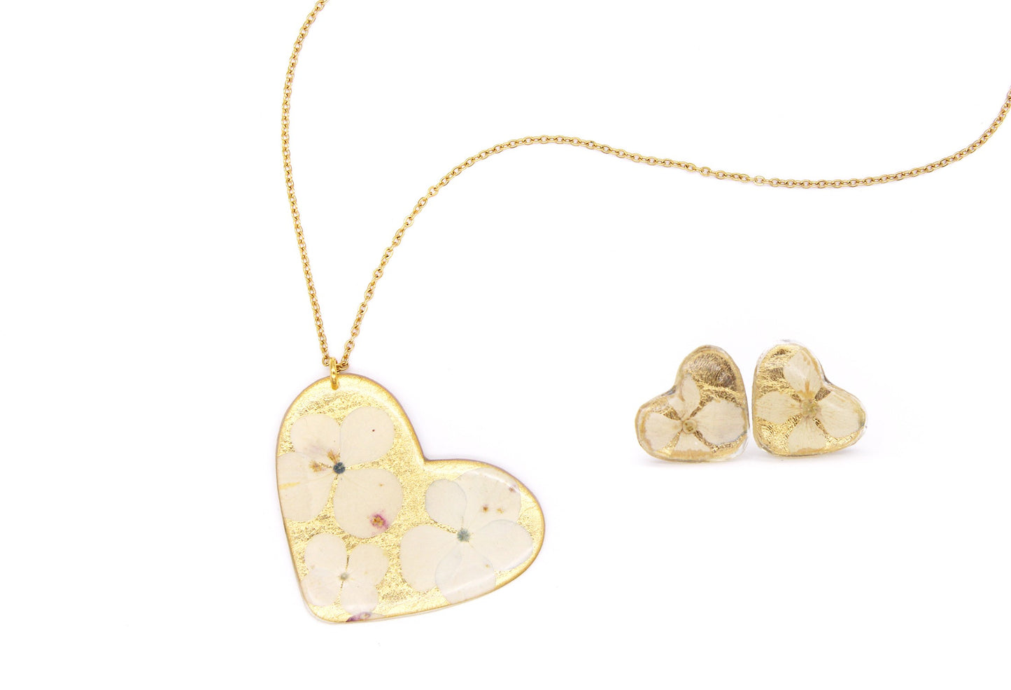 CONJUNTO DE FLORES BLANCO