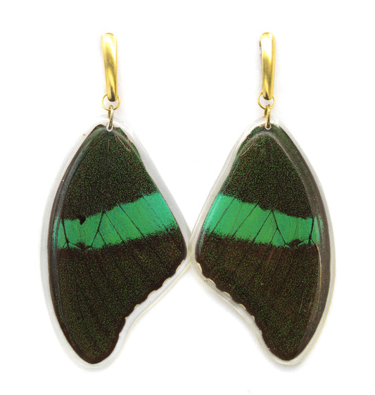 ARETES ACERO ESMERALDA SUPERIOR