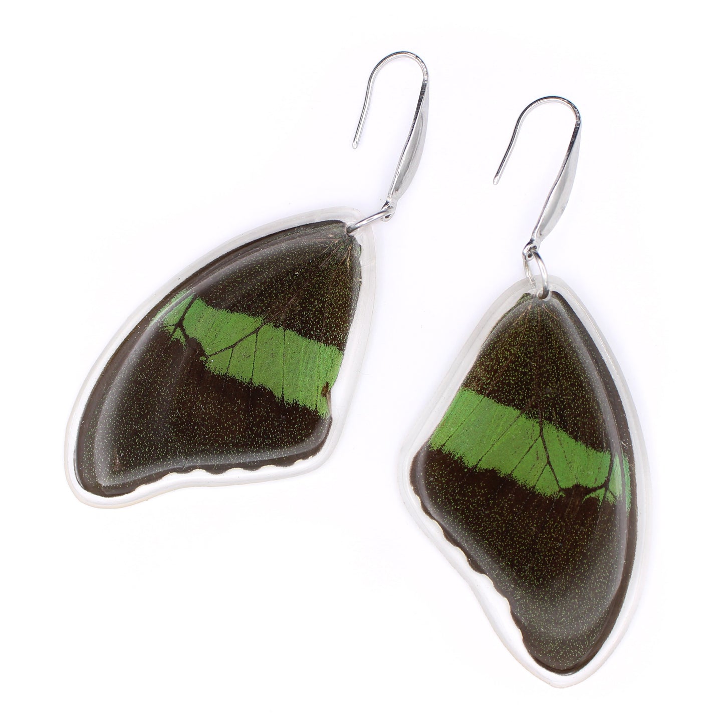 ARETES ACERO ESMERALDA SUPERIOR