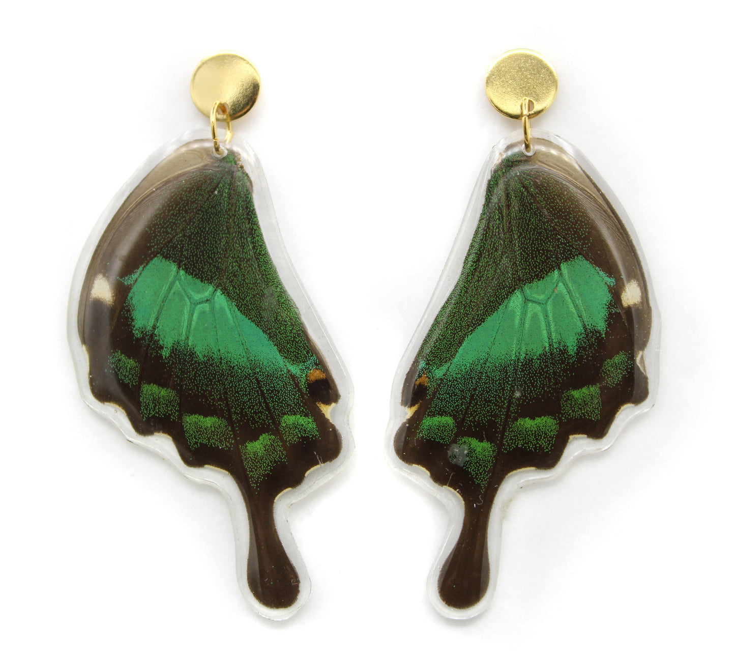 ARETES ACERO ESMERALDA