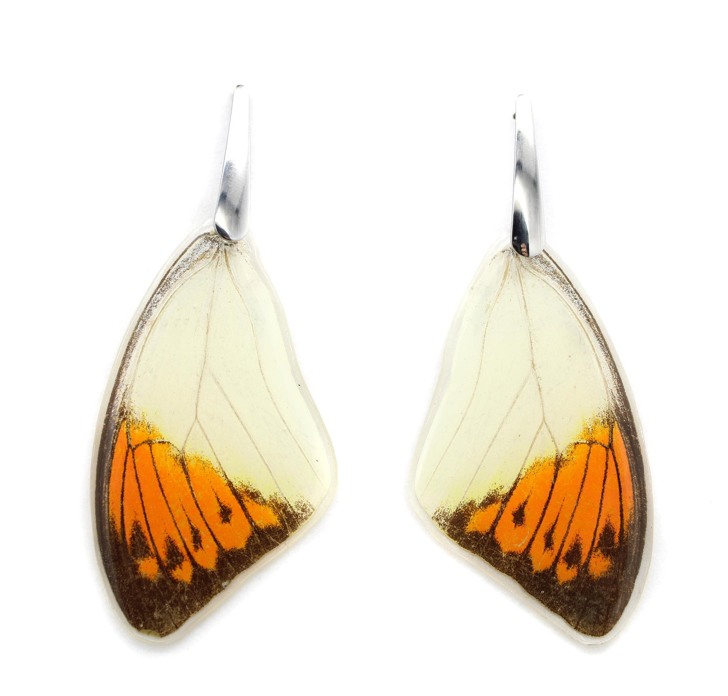 ARETES ACERO NARANJA