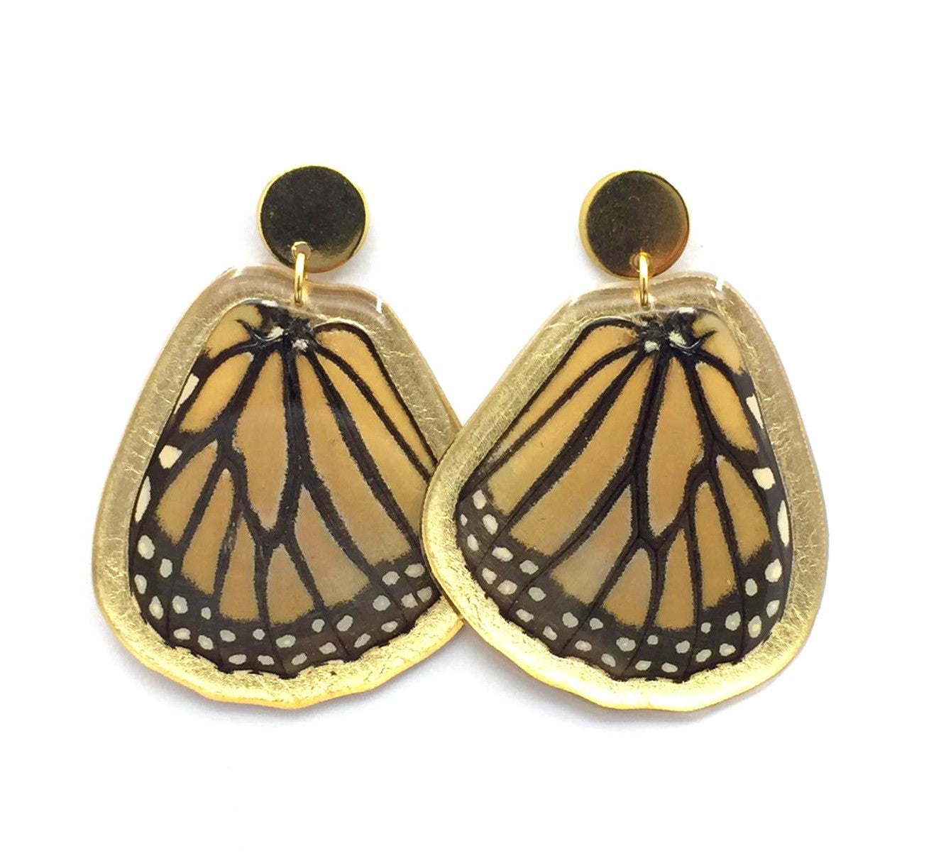 ARETES MONARCA DORADOS