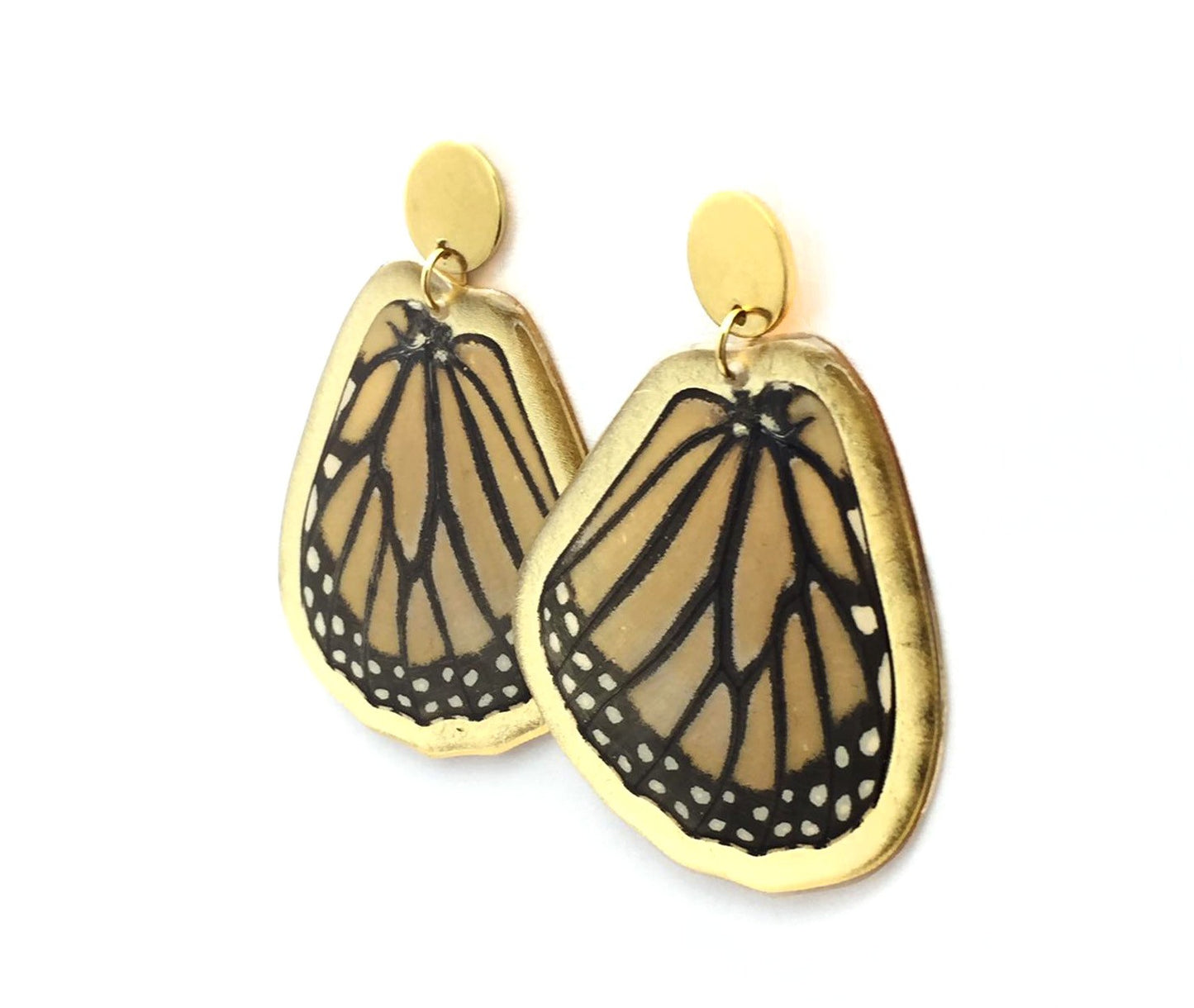 ARETES MONARCA DORADOS