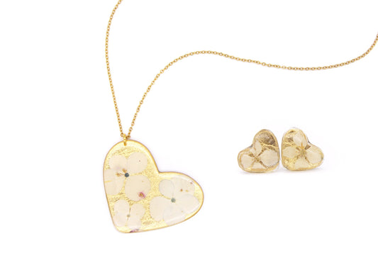 CONJUNTO DE FLORES BLANCO